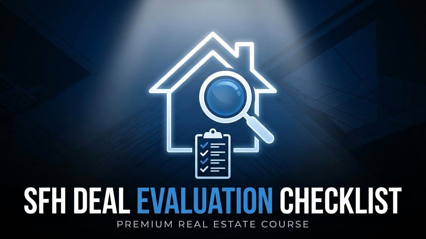 SFH Deal Evaluation Checklist