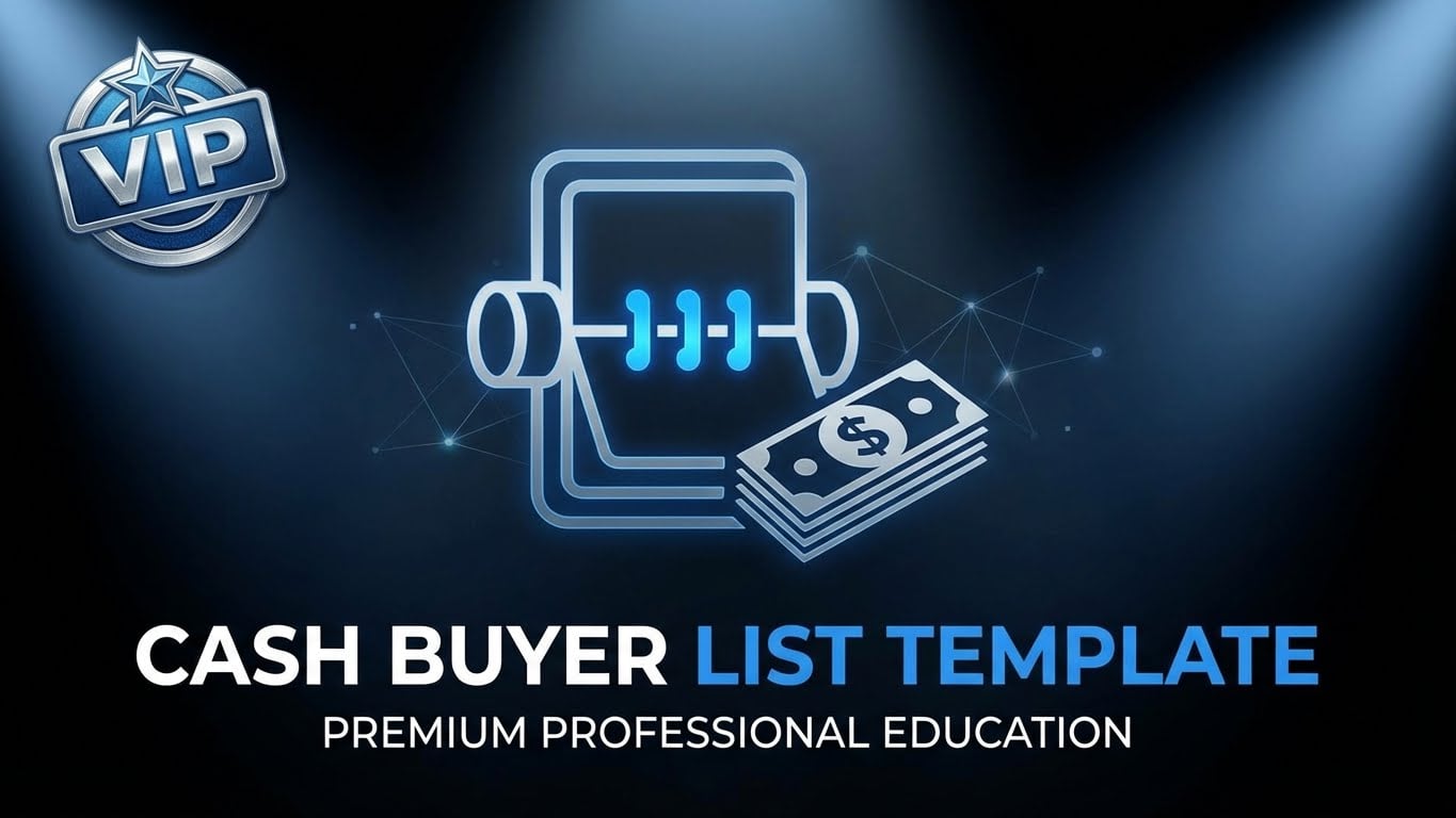 Cash Buyer List Template